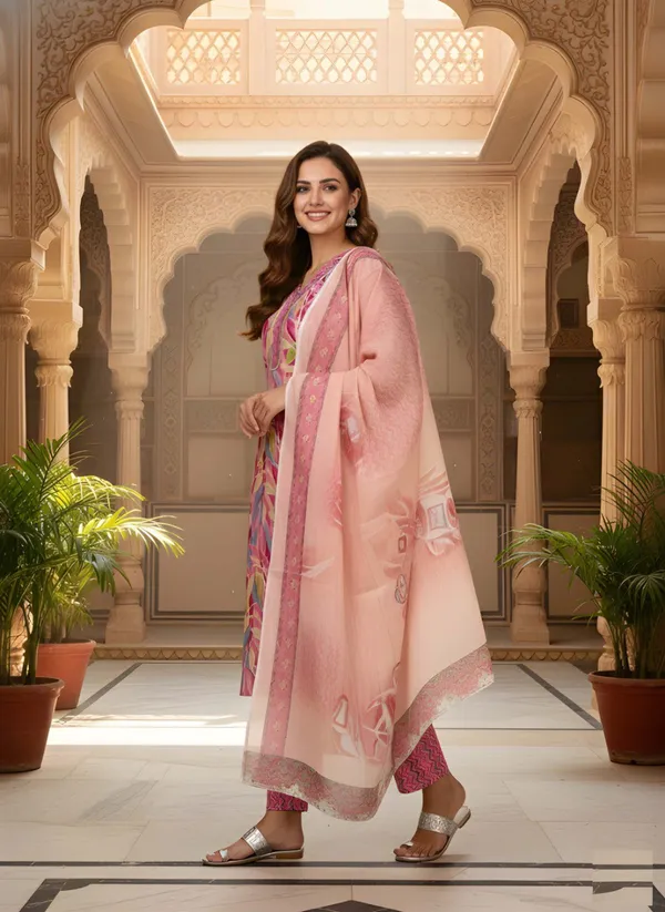 Pink_Roman_Silk_Kurta_Set_For_Women