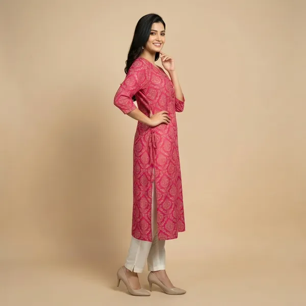 Pink_Cotton_Only_Kurti_For_Women