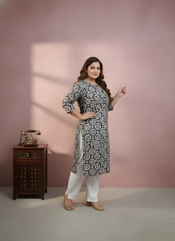 Navy_Blue_Cotton_Only_Kurti_For_Women