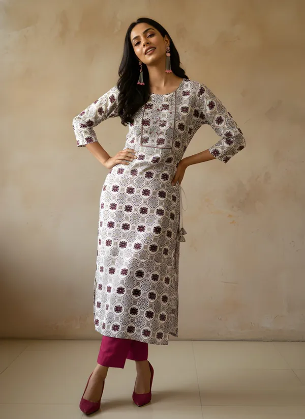 White_Cotton_Only_Kurti_For_Women
