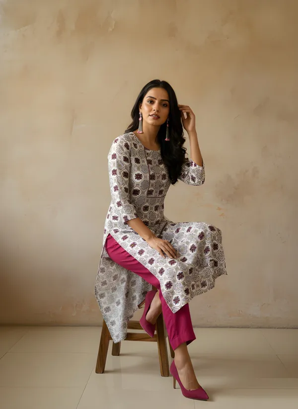 White_Cotton_Only_Kurti_For_Women