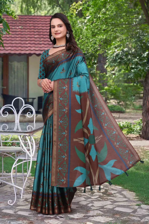 Blue_Cotton_Saree_For_Women