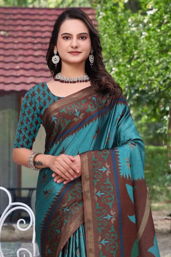 Blue_Cotton_Saree_For_Women