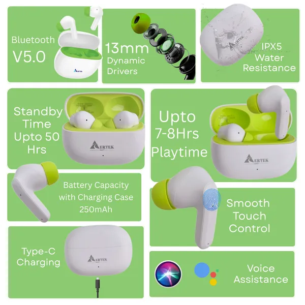 Aertek_Fire_Wireless_Earbuds_White_Default_Title