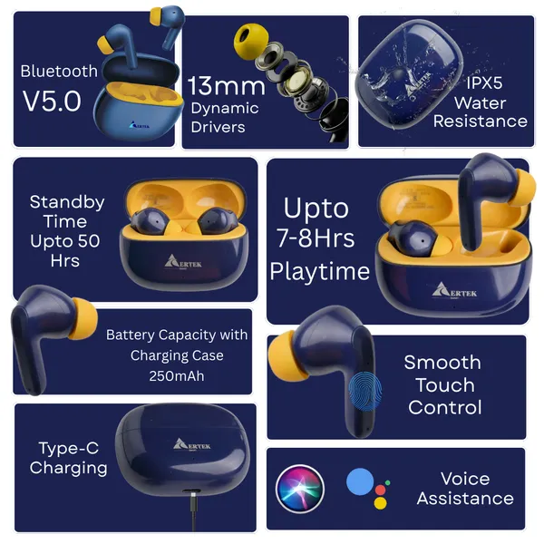 Aertek_Fire_Wireless_Earbuds_Blue_Default_Title