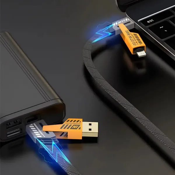 Aertek_Ultrapods_Tws_White_4_In_1_65W_Fast_Charging_Data_Cable_Combo_Default_Title