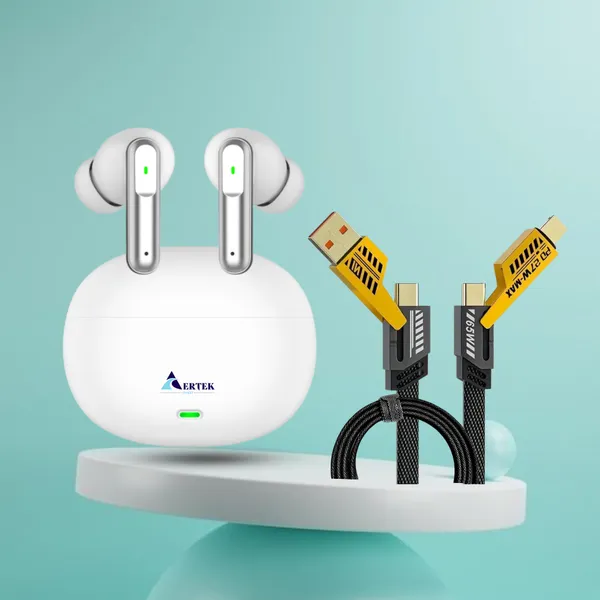 Aertek_Airdopes_151_Earbuds_White_free_4_In_1_65W_Cable_Combo_Default_Title