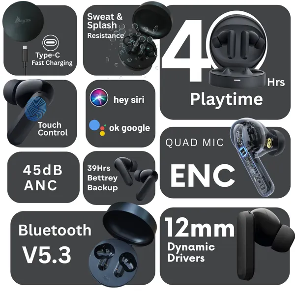 Aertek_Velonpro_40H_Playtime_Tws_Earbuds_Black_Default_Title