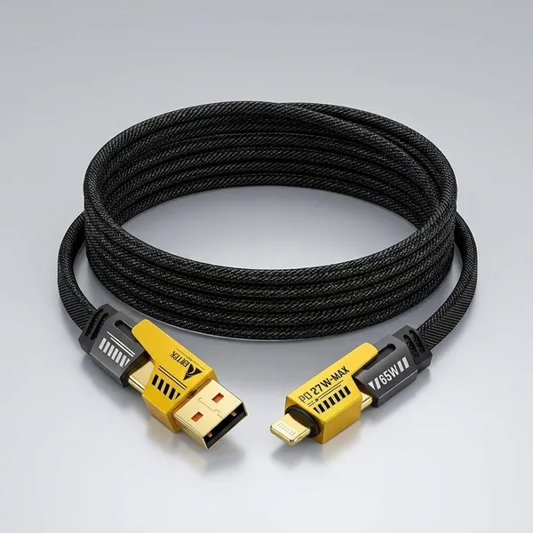 Aertek_4_In_1_65W_Fast_Charging_Data_Cable_Black_Default_Title