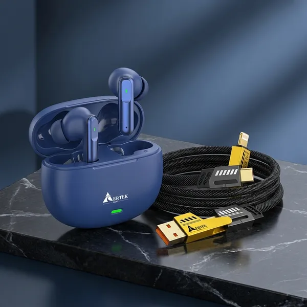 Aertek_Airdopes_151_Earbuds_Blue_4_In_1_65W_Cable_Combo_Default_Title