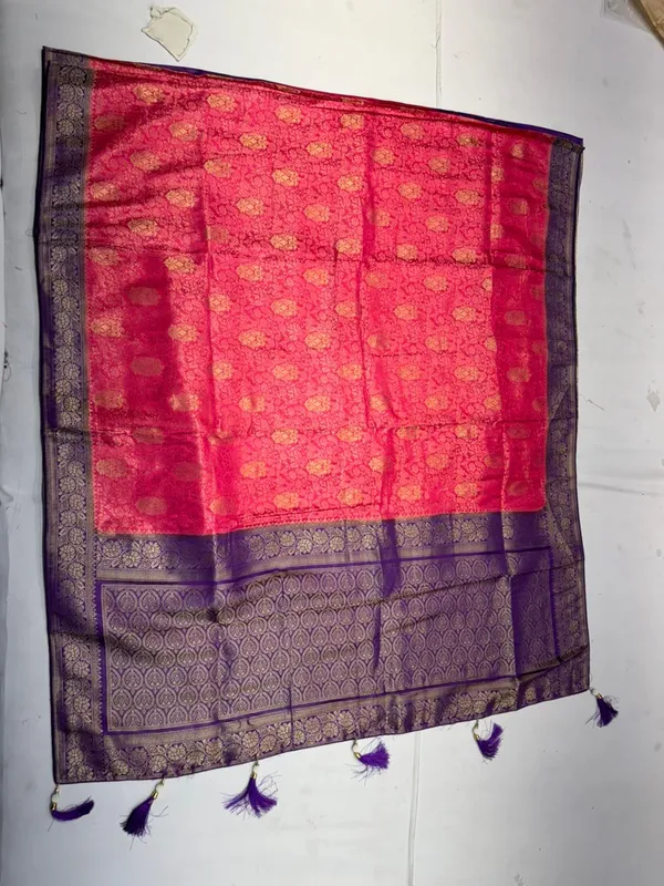 Purple_And_Pink_Banarasi_Silk_Saree_With_Gold_Zari_Work_For_Women