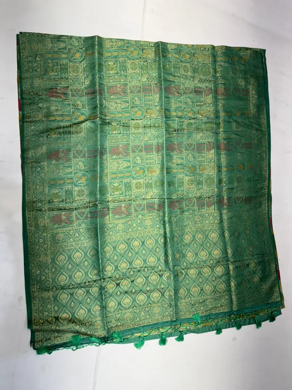 Green_Silk_Banarasi_Golden_Zari_Work_Saree_For_Women