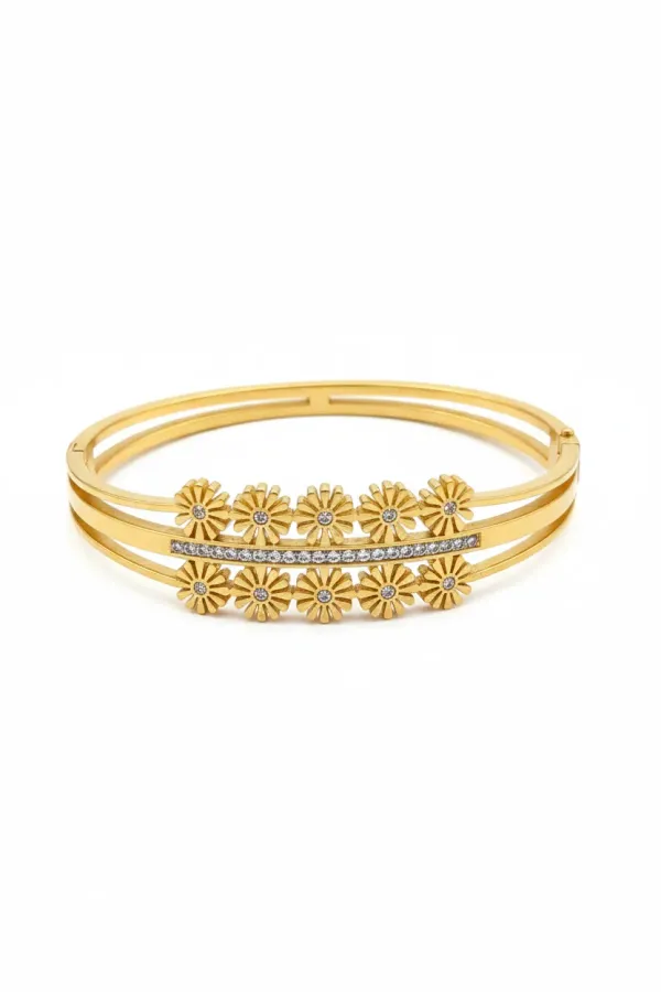18K_Gold_Plated_Bloom_Diamond_Accented_Bracelet