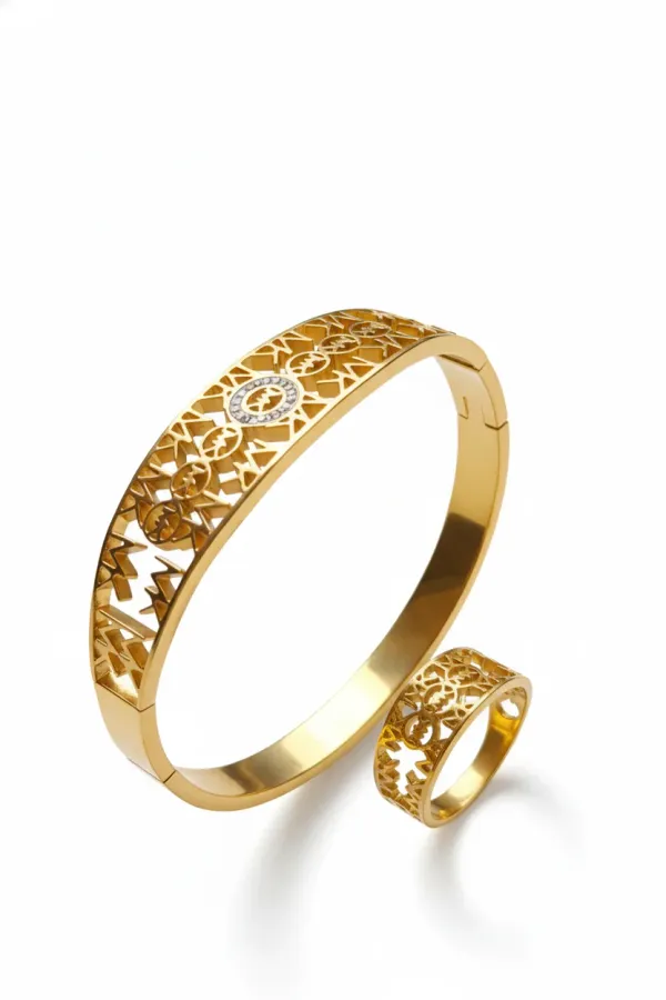 Luxury_Designer_18K_Gold_Plated_Bracelet_Ring_Combo_Set