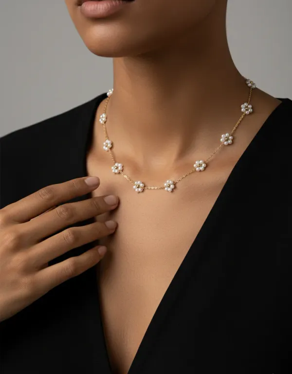 18K_Gold_Plated_Pearl_Flower_Necklace