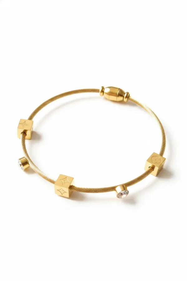 Luxury_Gold_Plated_Cable_Wire_Bracelet_With_Cube_Charms_Crystals_For_Women