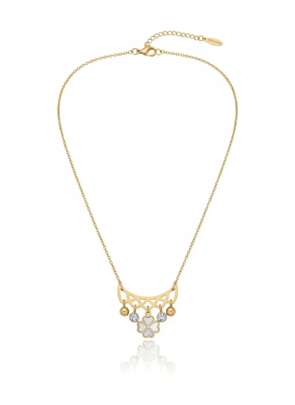18K_Gold_Plated_Clover_Charm_Necklace