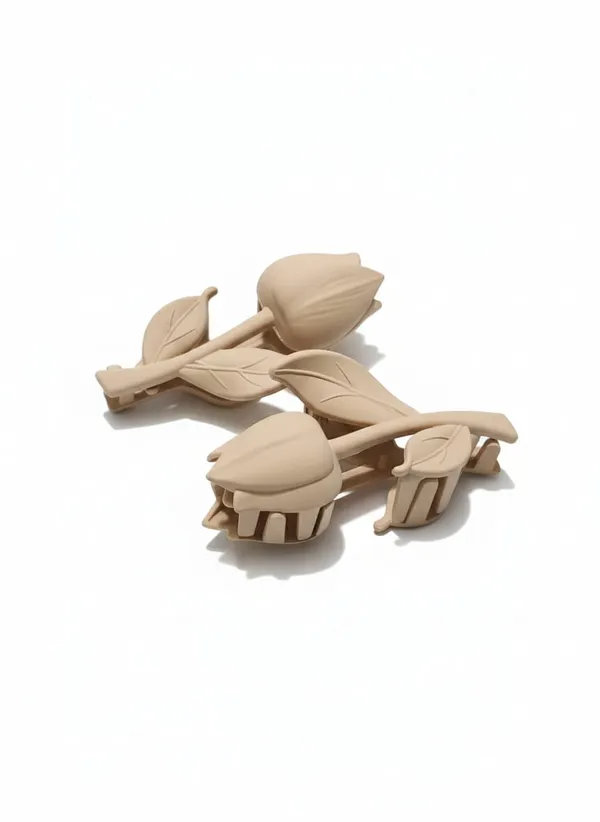 Tulip_Or_A_Rose_With_Leaves_Clutcher_Flower_Hair_Claw_Clip