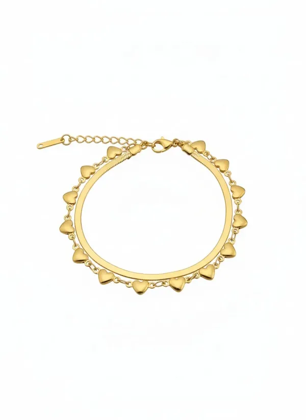 18K_Gold_Plated_Heart_Charm_Bracelet