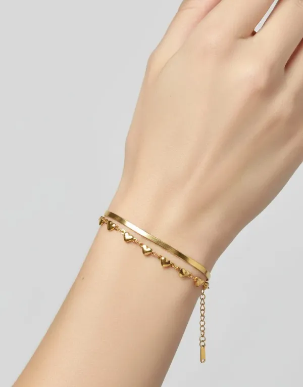 18K_Gold_Plated_Heart_Charm_Bracelet