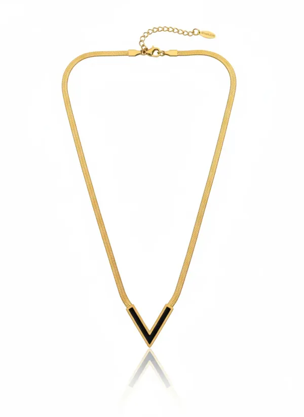 18K_Gold_Plated_V_Shape_Pendant_Necklace