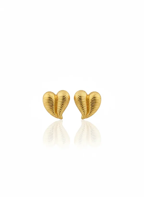 18K_Gold_Plated_Heart_Shell_Stud_Earrings