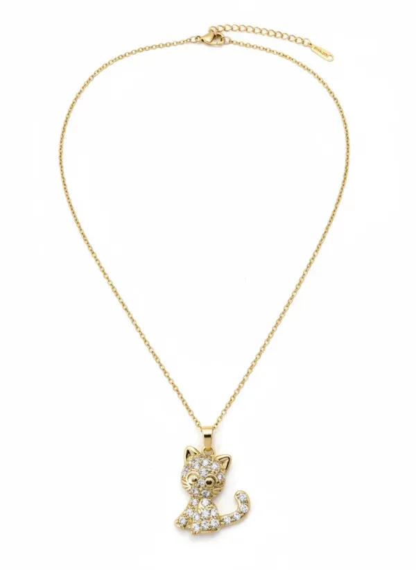 18K_Gold_Plated_Cute_Cat_Pendant_Necklace