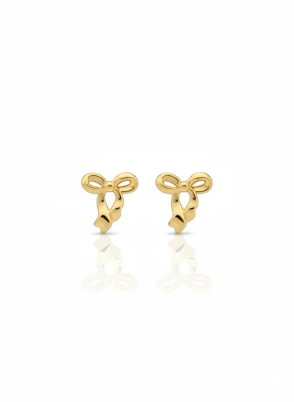 18K_Gold_Plated_Bowknot_Pendant_Earrings_Set