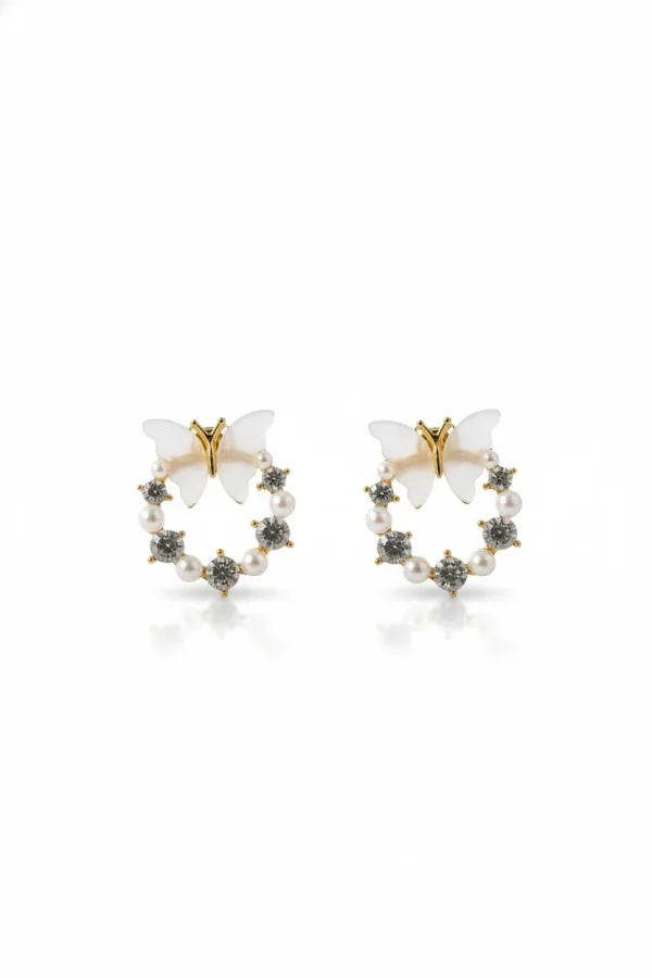 Butterfly_Pearl_And_Crystal_Hoop_Stud_Earrings