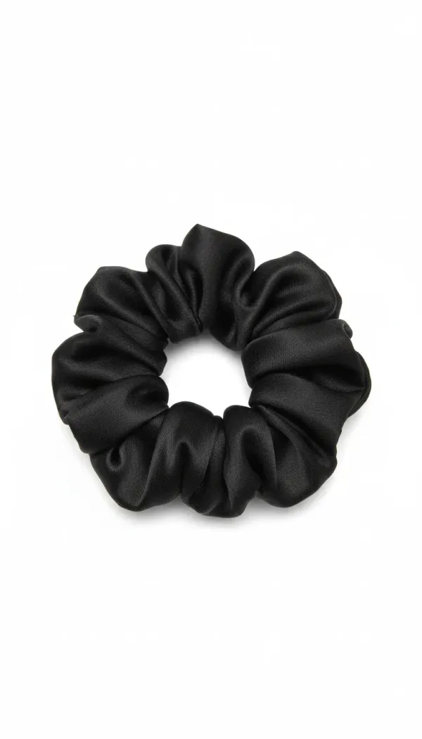 Pack_Of_5__Black_Premium_Satin_Hair_Scrunchies_For_Women