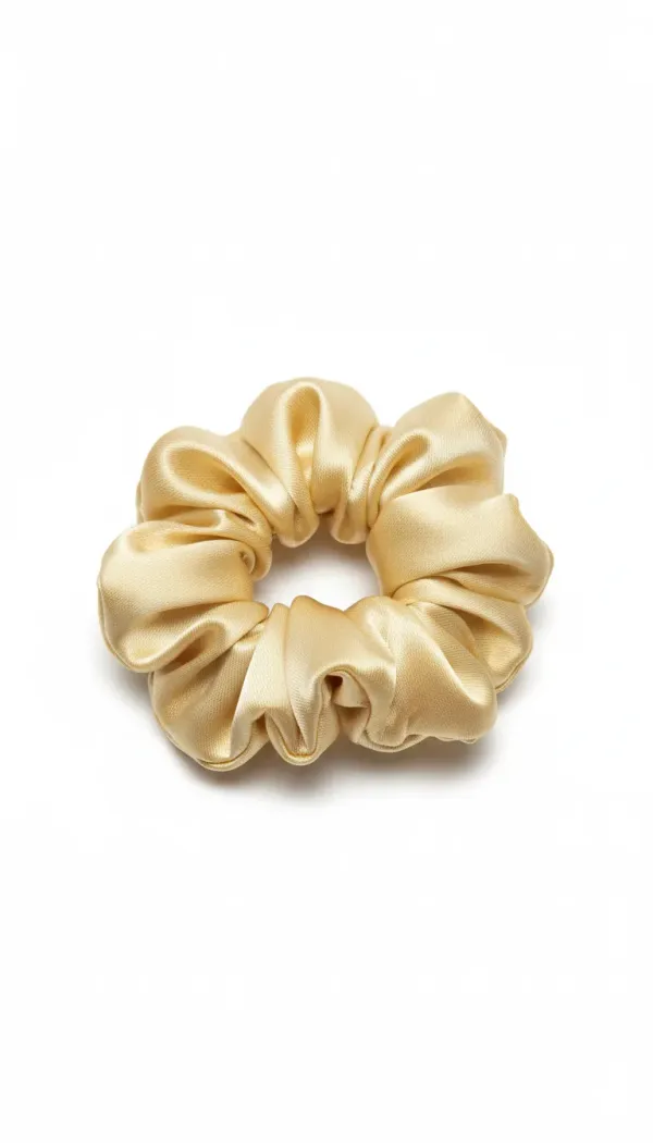 Pack_Of_5__Cream_Premium_Satin_Hair_Scrunchies_For_Women