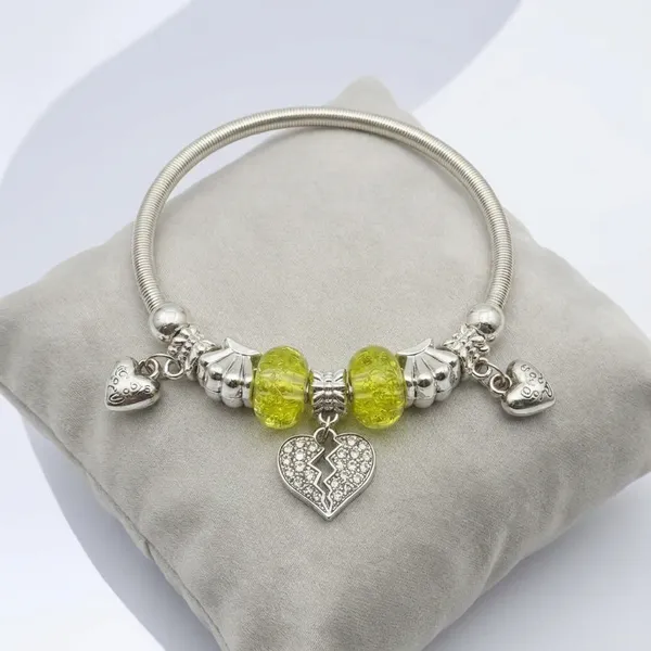 Pack_Of_2__Charms_Pandora_Bracelet_Oxidised_Slip_On_Link_Beads_Bracelet_For_Women