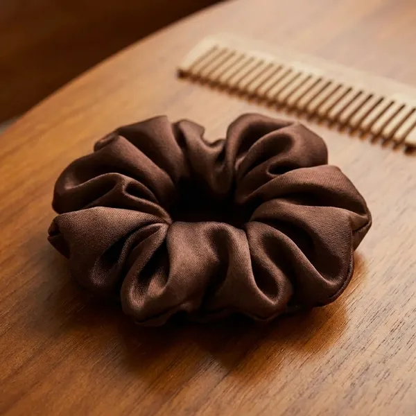 Pack_Of_5_Brown_Premium_Satin_Hair_Scrunchies_For_Women