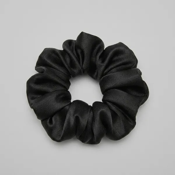Pack_Of_5__Black_Premium_Satin_Hair_Scrunchies_For_Women