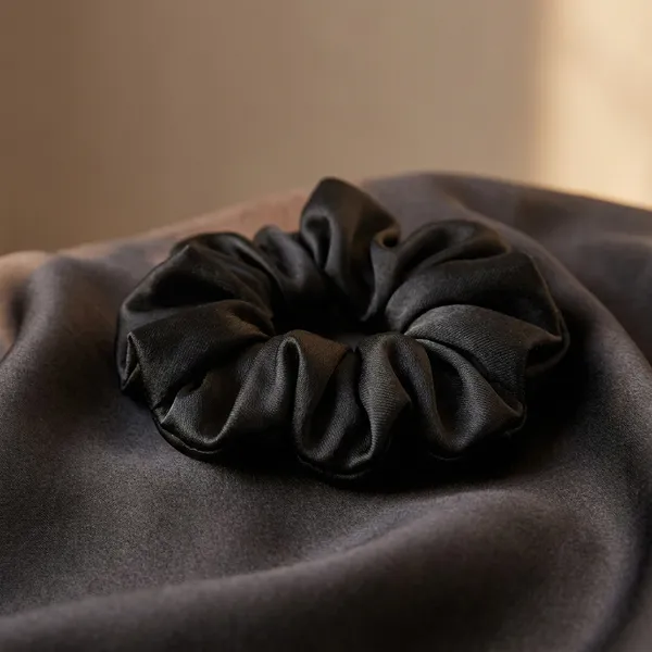 Pack_Of_5__Black_Premium_Satin_Hair_Scrunchies_For_Women