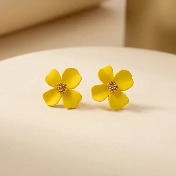 Pack_Of_2__Flower_Stud_Earrings_For_Women