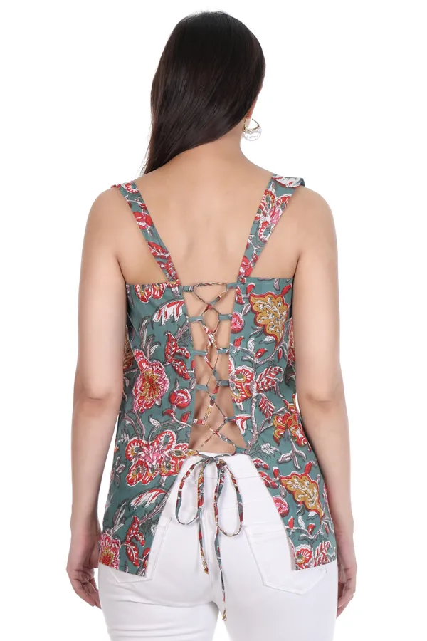 Green_Cotton_Floral_Print_Tie_Back_Cami_Top_for_Women