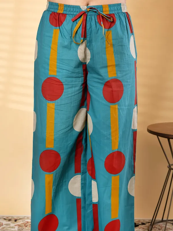 Women_Geometric_Mix_Match_Print_Cotton_Co-Ord_Set_-_Shirt_&_Palazzo_Pants_Set