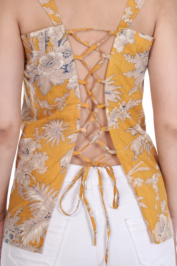 Mustard_Cotton_Floral_Print_Tie_Back_Cami_Top_for_Women