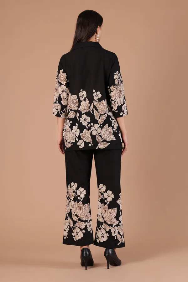 Black_Floral_Print_Co-ord_Set_-_Shirt_and_Pants_Set_for_Women