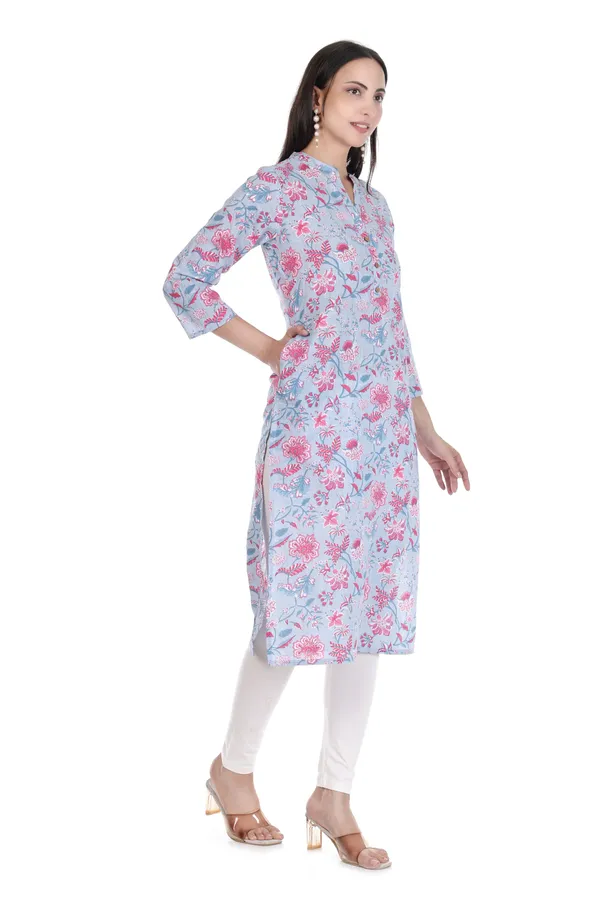 Blue_Cotton_Floral_Print_Straight_Kurta_for_Women
