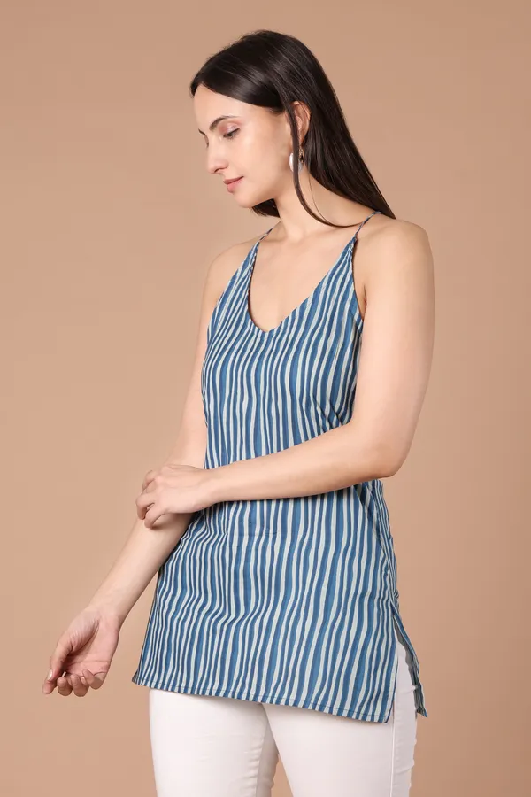 Blue_Striped_Cotton_Halter_Neck_Top_for_Women