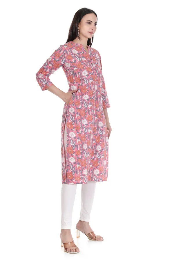 Pink_Cotton_Floral_Print_Straight_Kurta_for_Women