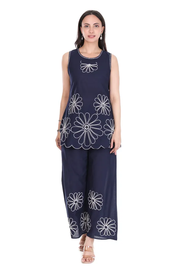 Navy_Blue_Cotton_Embroidered_Sleeveless_Top_and_Palazzo_Set_for_Women