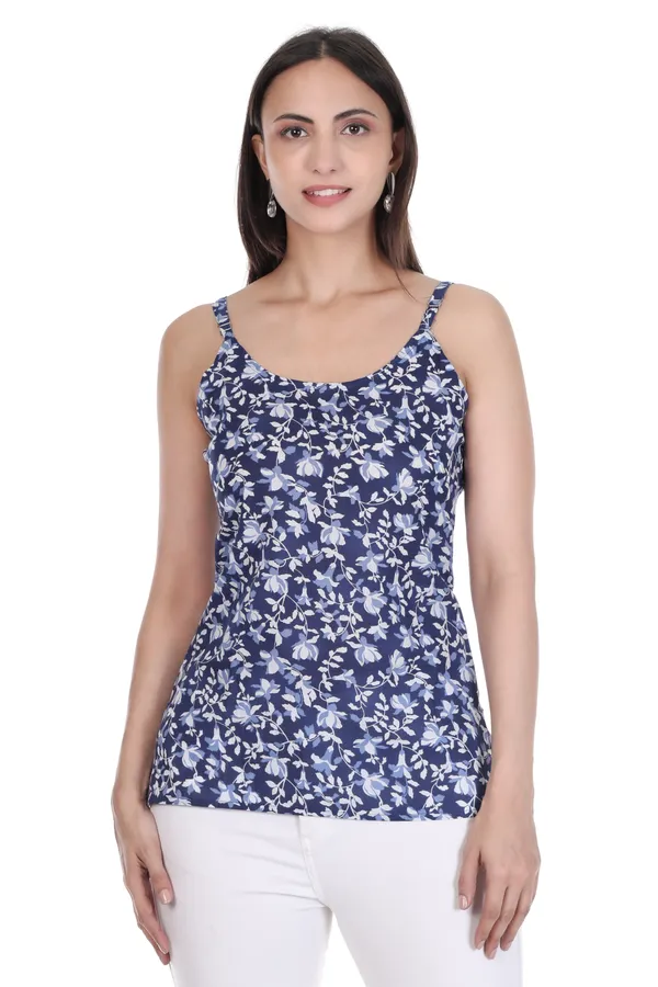 Navy_Blue_Floral_Print_Camisole_Top_for_Women_(Adjustable_Straps)