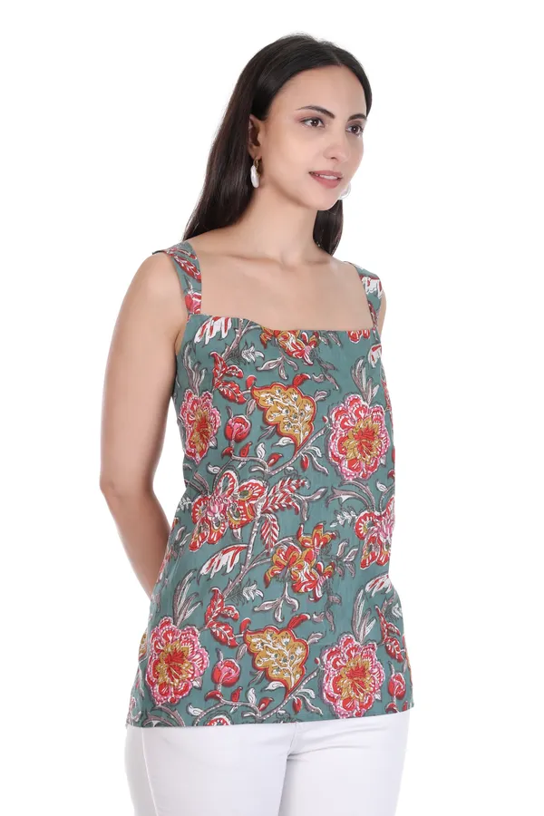 Green_Cotton_Floral_Print_Tie_Back_Cami_Top_for_Women