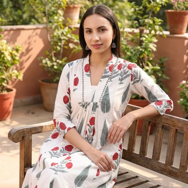 Cotton_Hand_Block_Printed_Dress_With_Sequence_Hand_Work_On_Neck_And_Pockets