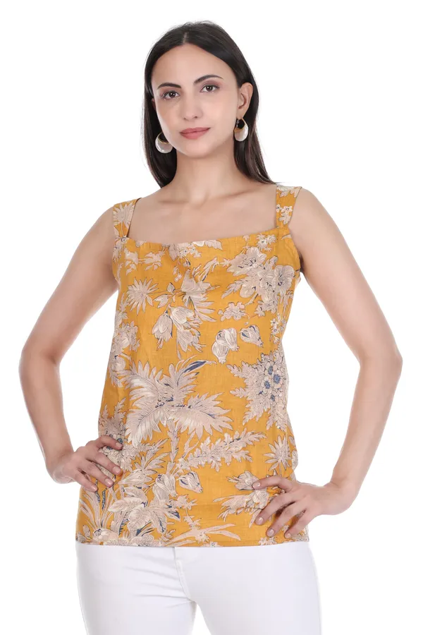 Mustard_Cotton_Floral_Print_Tie_Back_Cami_Top_for_Women