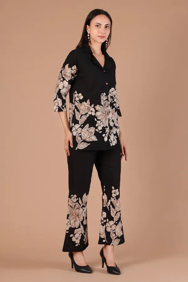 Black_Floral_Print_Co-ord_Set_-_Shirt_and_Pants_Set_for_Women