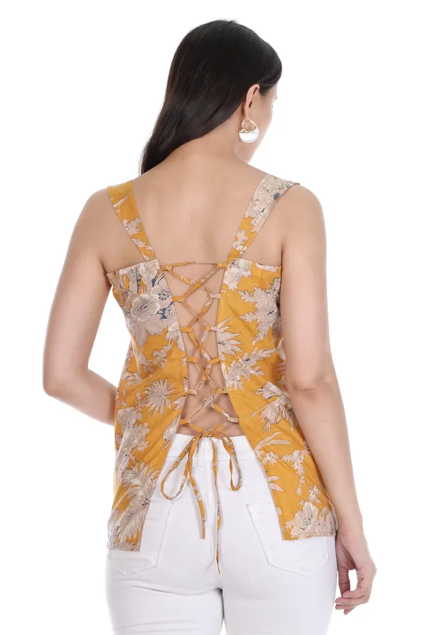 Mustard_Cotton_Floral_Print_Tie_Back_Cami_Top_for_Women